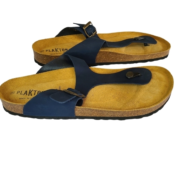 Plakton jazlyn handmade in spain cork midsole thong sandals Size 46 / US 13-13.5 main image 6